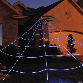 24 Ft LED Spider Web Yard Decor