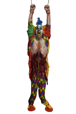 Hanging Screamo Half Anatomical Clown Dummy