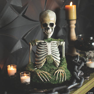 Animated Table Top Mossy Skeleton