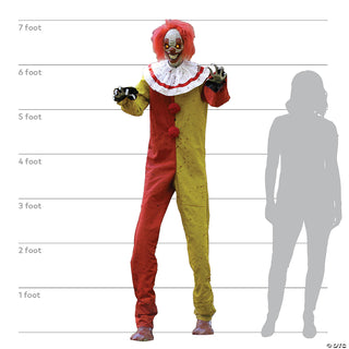 7 Ft Animated Pesky the Evil Clown