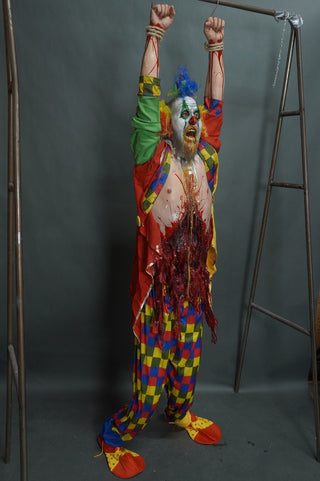 Hanging Screamo Half Anatomical Clown Dummy